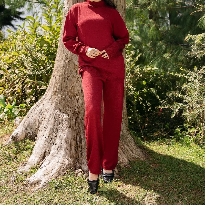 Act Fast Maroon Co-Ord Set PW4857