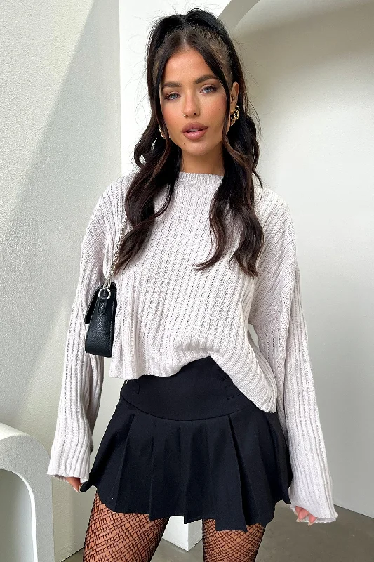 Weekend Discounts to Savor Mina Knit - Grey