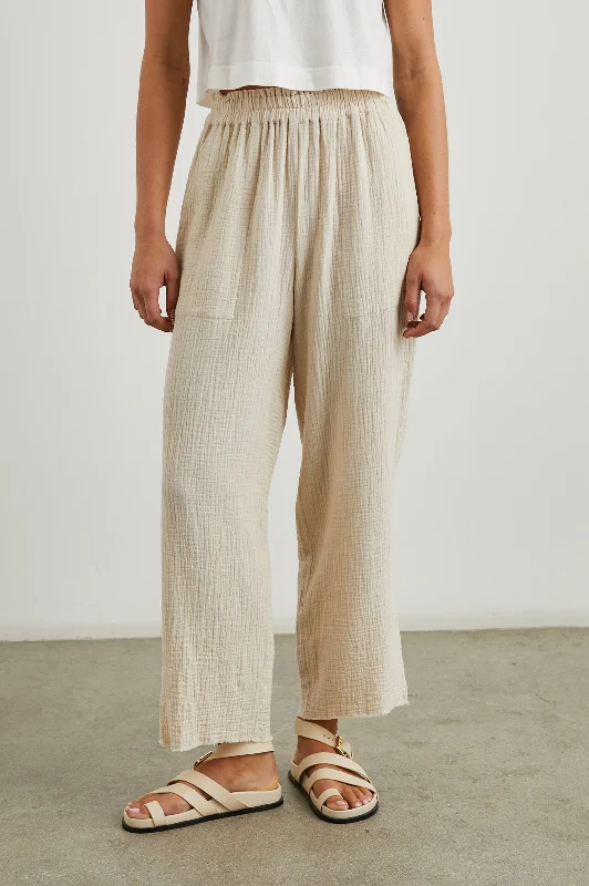 Midnight Sale LEON CROP PANT - FLAX