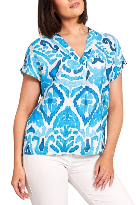 Today Only LINEN TOP - S24149