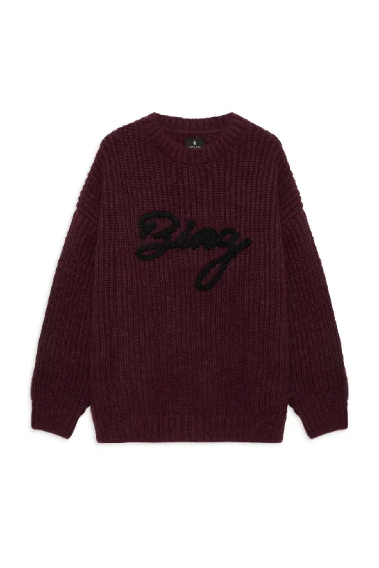 Amazing Deals Anine Bing - Sydney Crew Sweater Signature