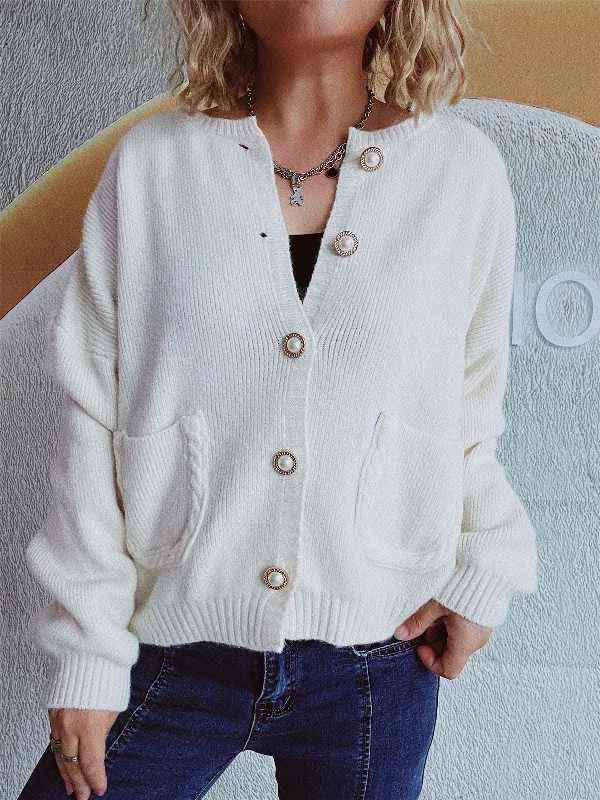 Buy Today Button Up Long Sleeve Cardigan