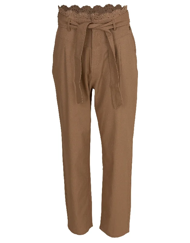 Overstock Macrame Trim Pant