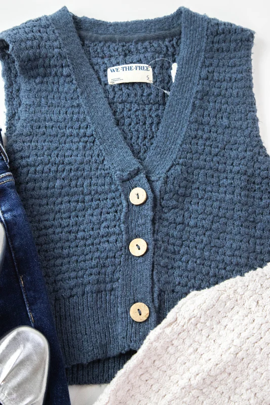 Weekend Savings Galore Ava We The Free Vest, Vintage Indigo | Free People