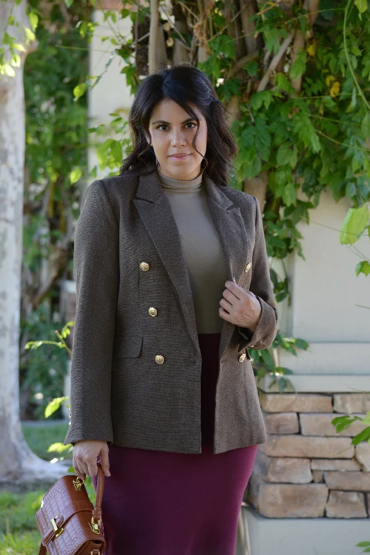 Instant Savings Delaney Brown Tweed Blazer