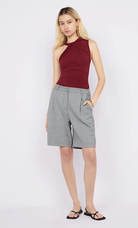 Weekend Discounts to Snag ALEXANDRE ASYM TOP - CHERRY COLA