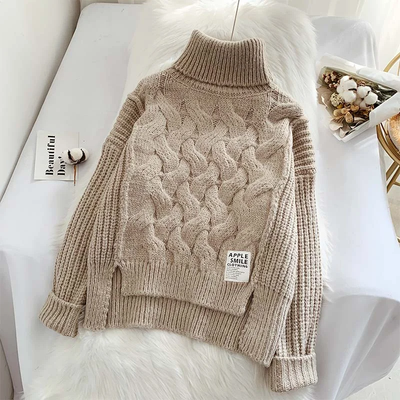 Limited Edition High neck short sweater for women  4916