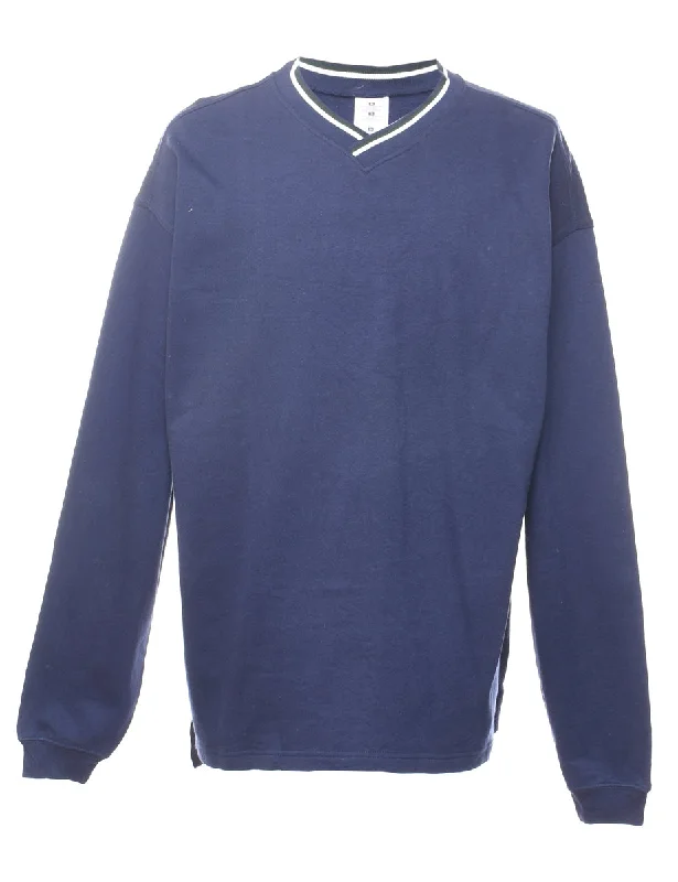 Best Bargains Navy Plain Sweatshirt - XL