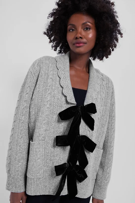 The Best Prices Grey Mariella Knit Longsleeve Cardigan
