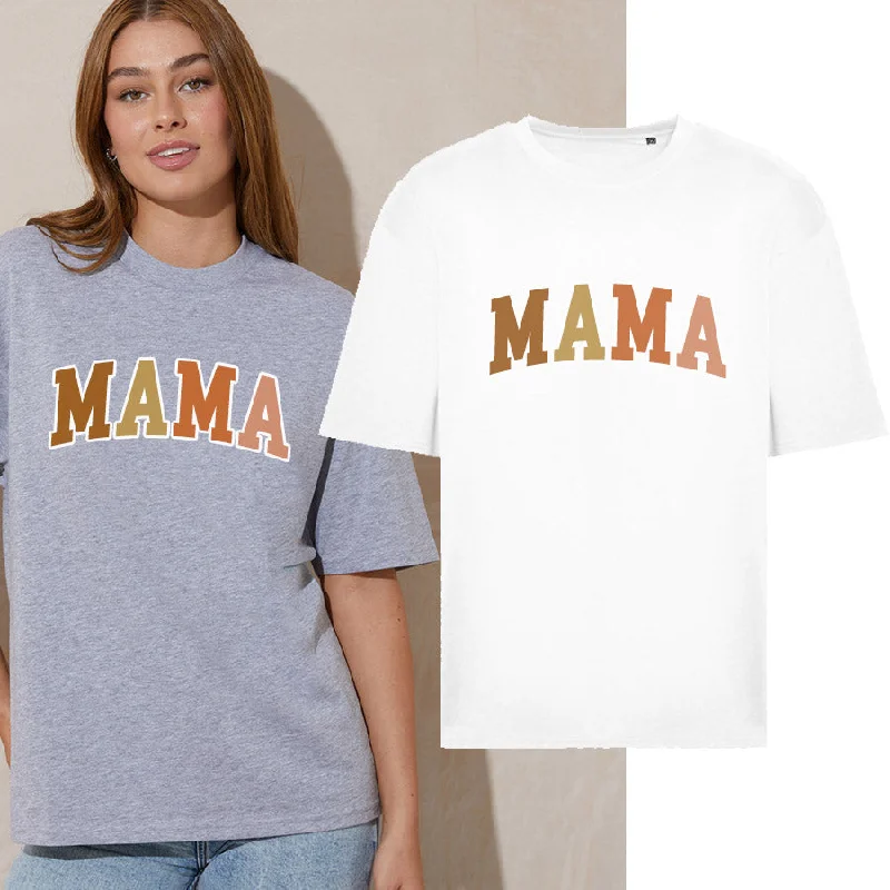 Take Action Autumn Mama College Oversize T-Shirt