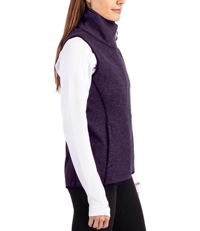 Customer Appreciation Sale Cutter & Buck Mainsail Sweater Knit Womens Asymmetrical Vest by Cutter & Buck Apparel