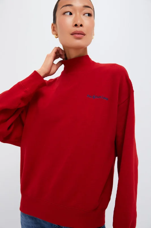 Bonus Savings Madison Red Vintage Fleece Logo Sweatshirt