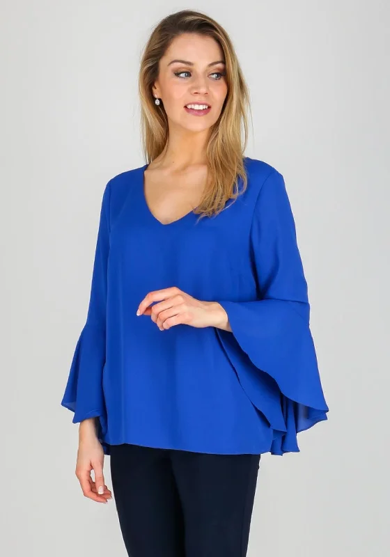 Exclusive Deal Joseph Ribkoff Vneck Bell Sleeve Chiffon Top 181290