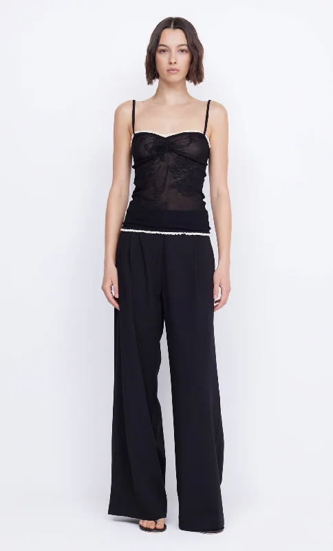 Can't Miss NAELLE KNIT CAMI - BLACK