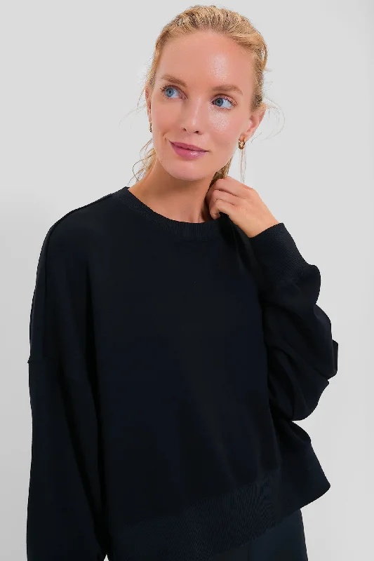 Price Fest Black Cropped Oliver Pullover