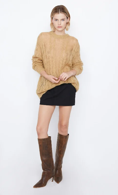 Extra Savings ANTOINE KNIT JUMPER - CAMEL