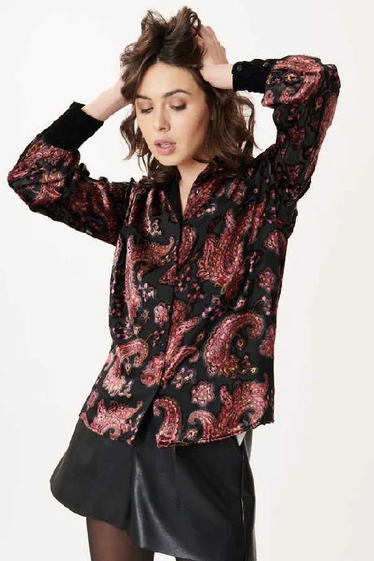 Year-End Clearance Bernie cut velvet Top