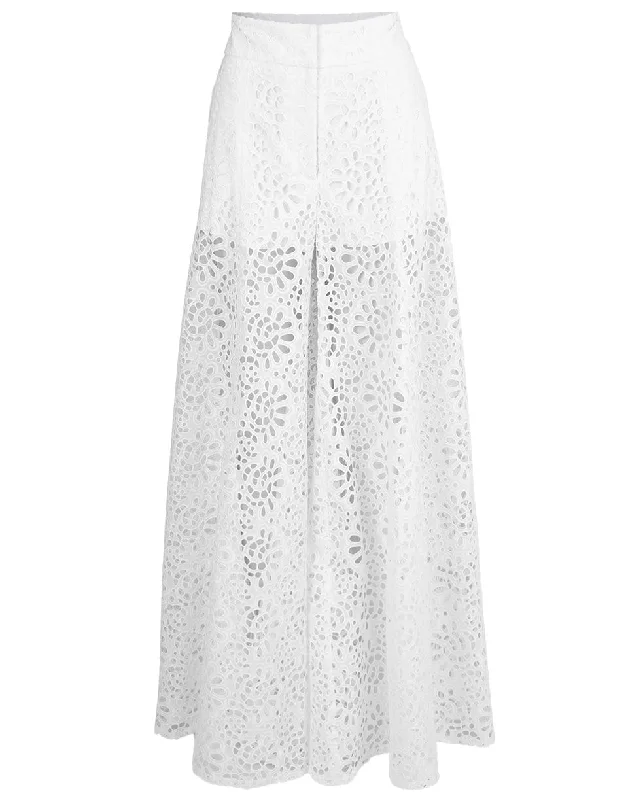 Special Discount Eyelet Wide Leg Pant