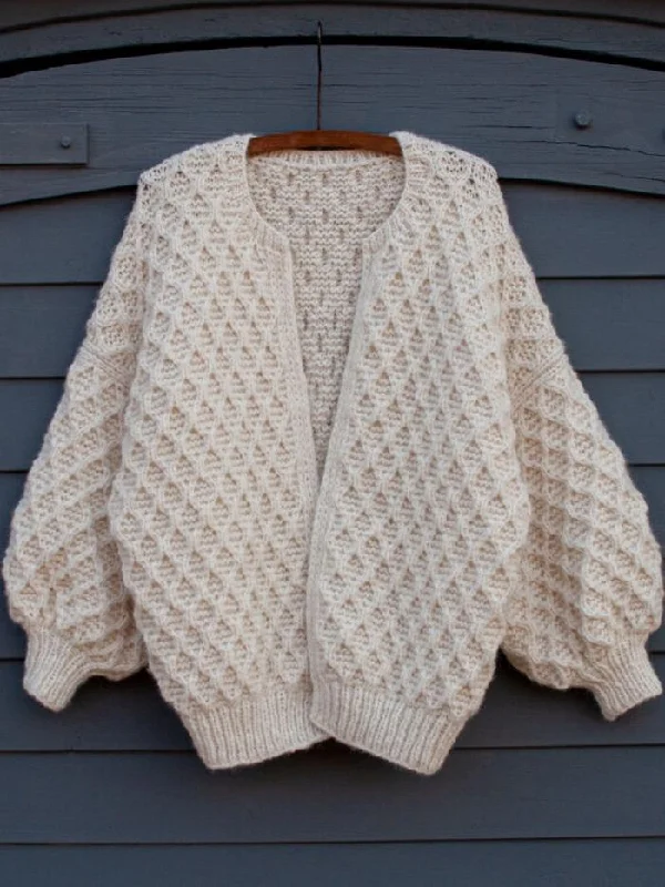 Don't Miss Out Diamond Jacket by Anne Ventzel, No 2 + Silk mohair yarn kit (ex pattern)