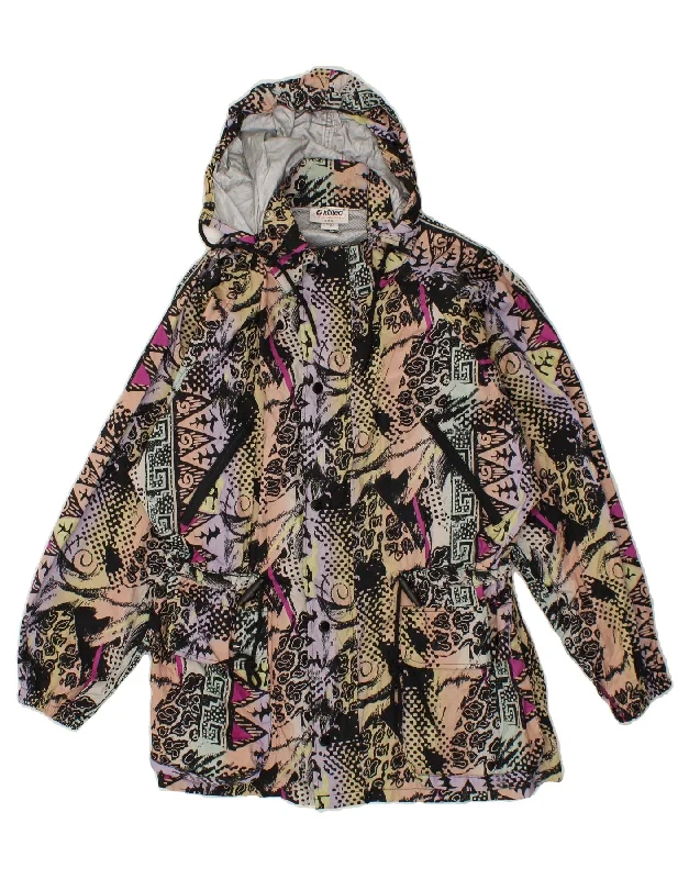 Quick Sale KILLTEC Womens Abstract Pattern Rain Jacket UK 10 Small Multicoloured