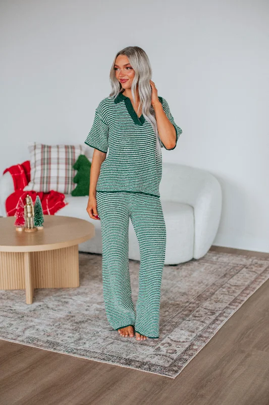 Year-End Deals Gage Two-Piece Set - Hunter Green