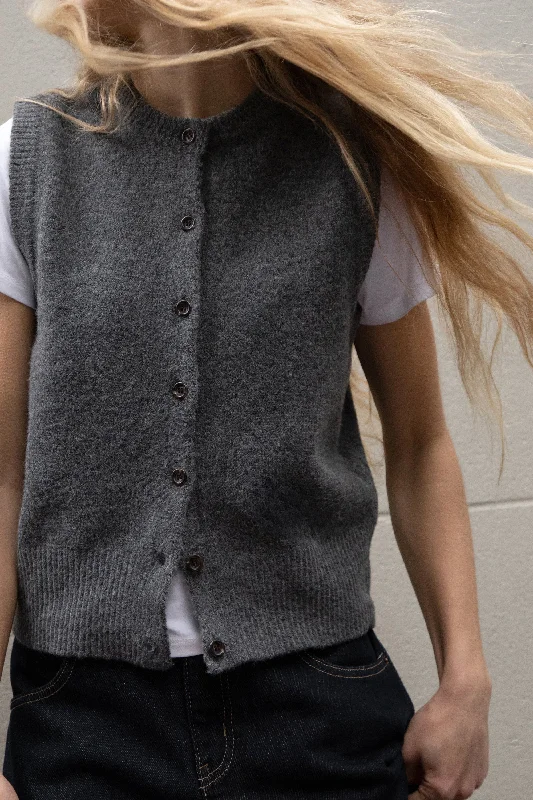 Exclusive Deal BUTTON UP KNIT VEST
