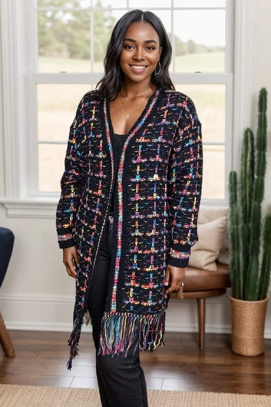 Super Sale Fringed Cardigan