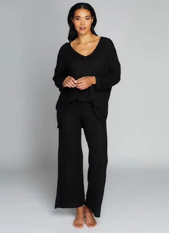 Weekend Offers That Impress C'est Moi, CEP6307 Rayon Soft Knit Wide Pants