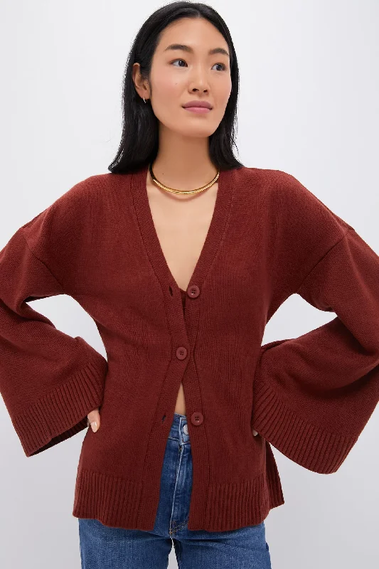 Unmissable Sale Chestnut Cinched Waist Cardigan