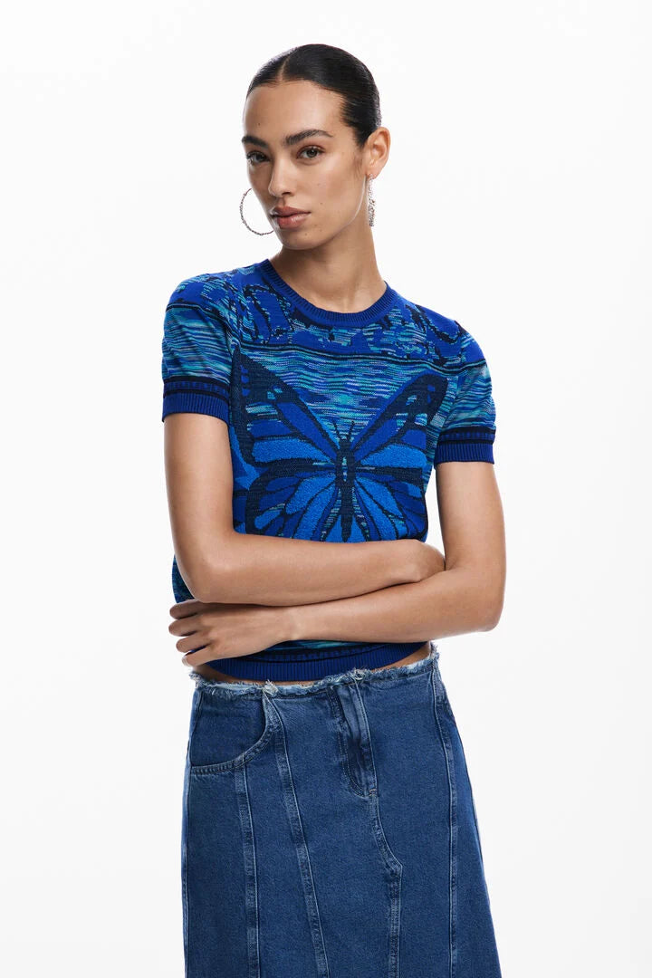Customer Appreciation Sale Butterfly TShirt Blue