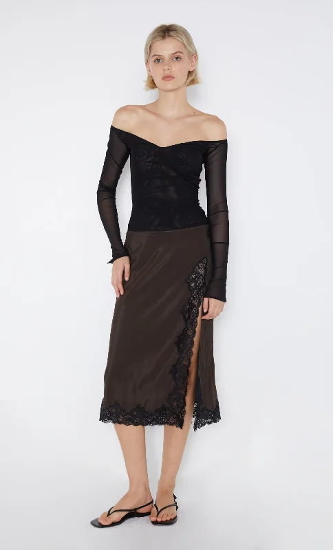 Hot Buy ISADORA LONG SLEEVE TOP - BLACK/BLACK