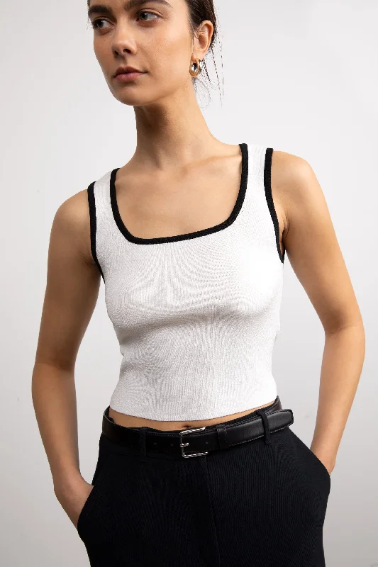 Weekend Offers That Shine CROPPED SWEATER TANK