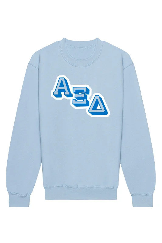 Savings Bonanza Alpha Xi Delta Varsity Letters Crewneck
