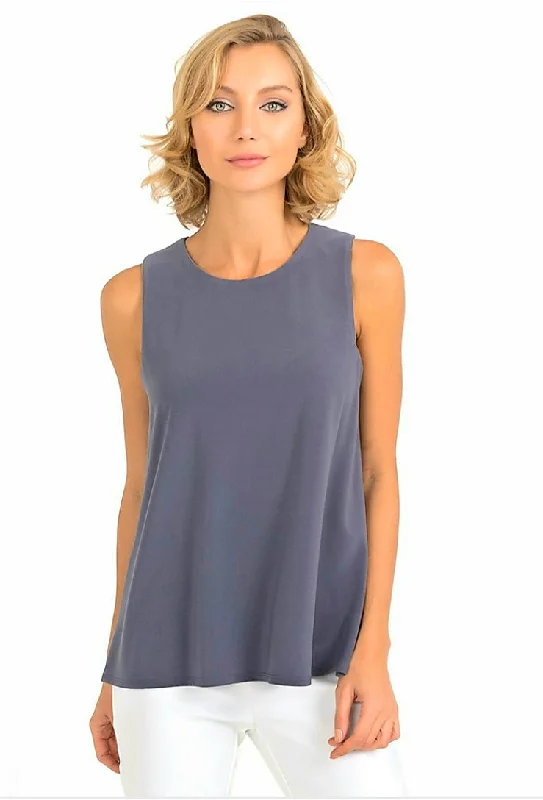 Weekend Specials to Celebrate Joseph Ribkoff Sleeveless Round Neck Open Bottom Top