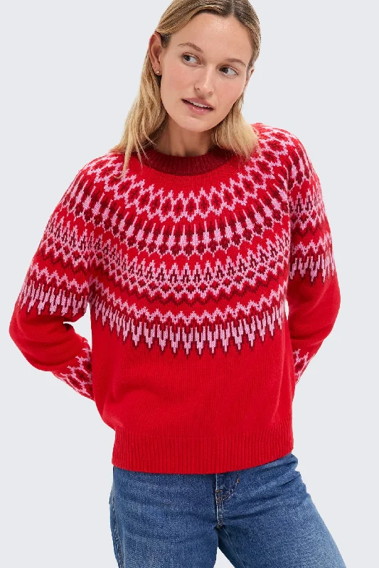 While Supplies Last Red Velvet Crewneck Sweater