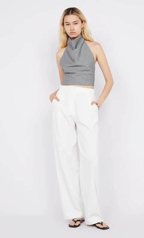 Weekend Discounts You Deserve MONIKA HALTER TOP - SALT & PEPPER