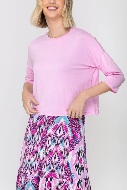 Overstock Clearance CROPPED TEE (PINK BLUSH)