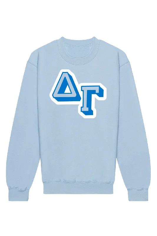 Discount Extravaganza Delta Gamma Varsity Letters Crewneck