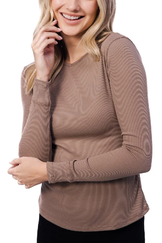 Holiday Sale ROMI TOP LONG SLEEVE (TAUPE)