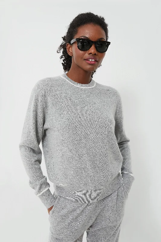 Incredible Offers Long Sleeve Washable Cashmere Crewneck Sweater
