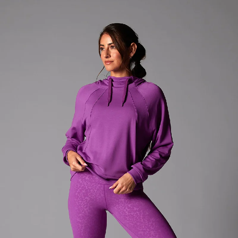 Hurry Up Cozy Paneled Hoodie *