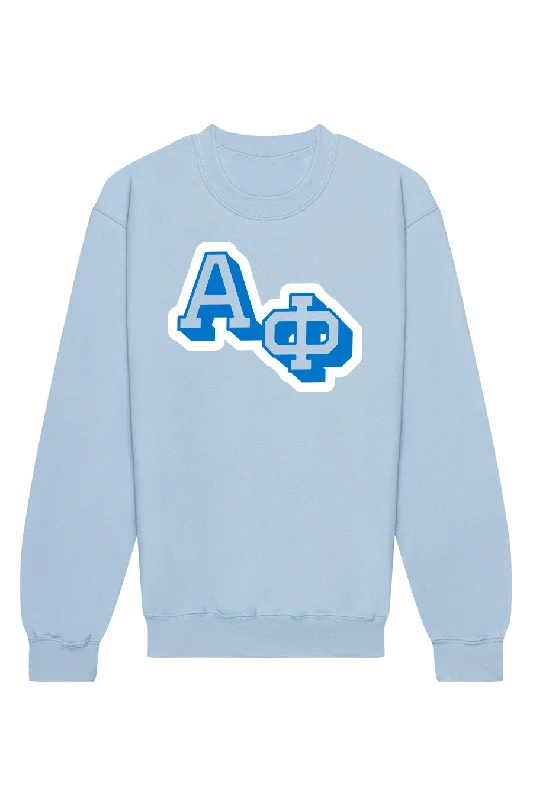 Bargain Blast Alpha Phi Varsity Letters Crewneck