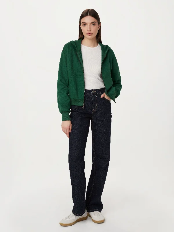 Pay Less The French Terry Hoodie in Dark Green