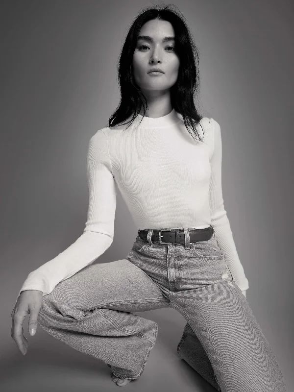 Weekend Wonders Await! Gina Long Sleeve - White