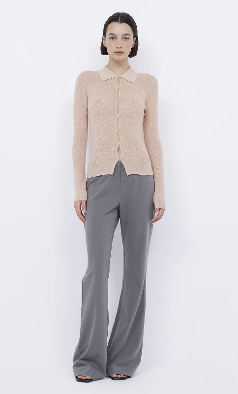 Exclusive Online Offer RODEO KEYHOLE CARDIGAN - PEACH