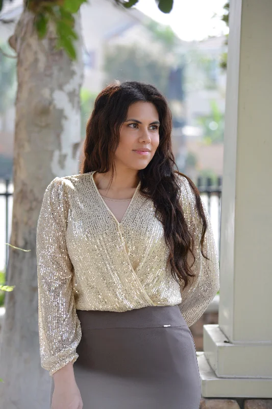 Crazy Deal Posie Ivory Sequin Top