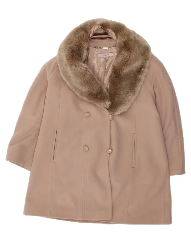 While Supplies Last JACQUES VERT Womens Oversized Double Breasted Coat UK 14 Large Beige While Supplies Last JACQUES VERT Womens Oversized Double Breasted Coat UK 14 Large Beige