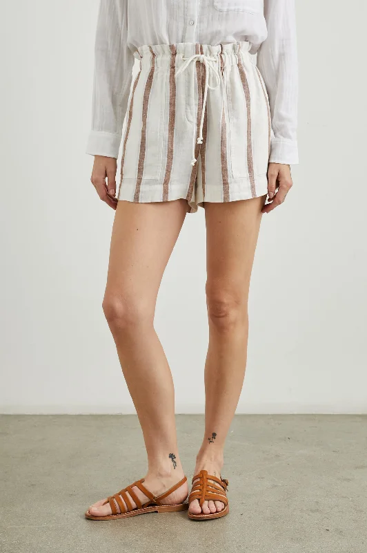 Warehouse Sale FOSTER SHORT - COCONUT STRIPE