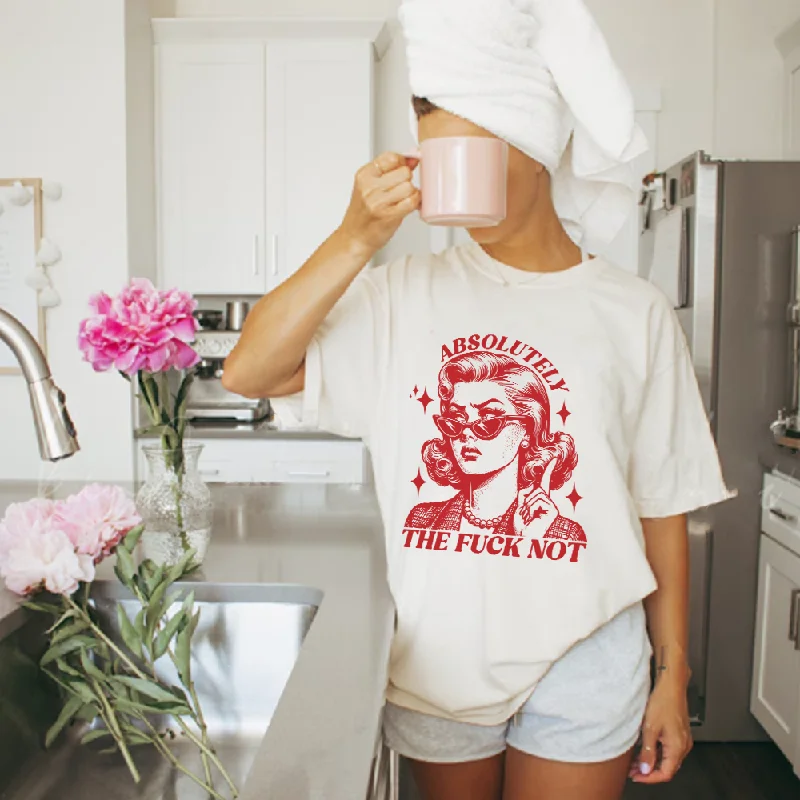 Weekend Savings Spree Absolutely Not Retro Graphic Natural T-Shirt
