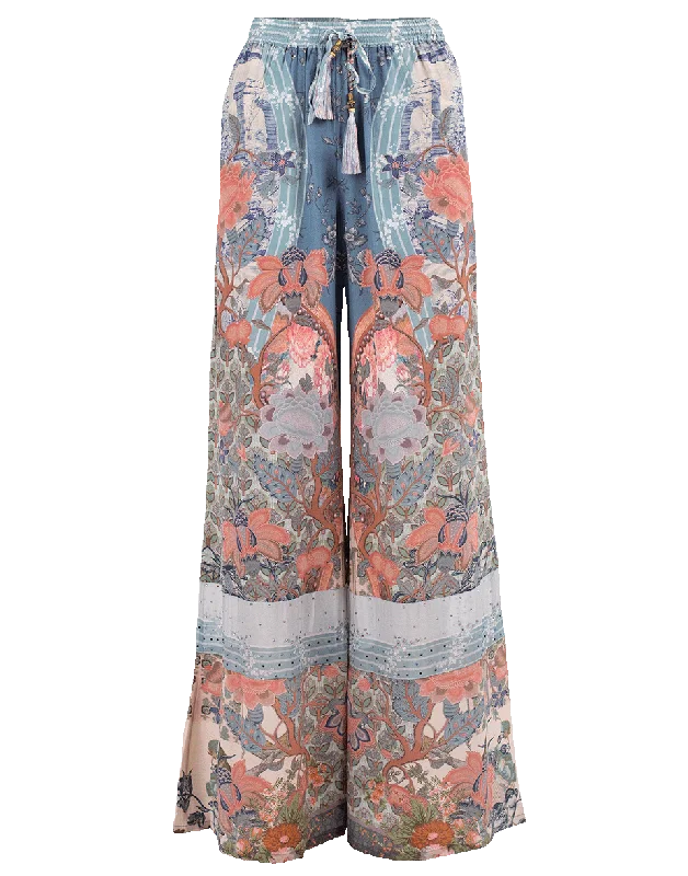 Super Sale Wide Leg Drawstring Waist Pant
